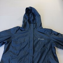 Columbia Omni-Tech RL2436 Women's Blue Full Zip Hoodie Rain Jacket Size Large image 14