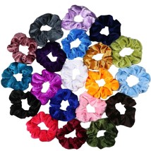 Set of 20 Velvet Scrunchies - Perfect Hair Ties For All Occasion - Multicolor - £10.17 GBP