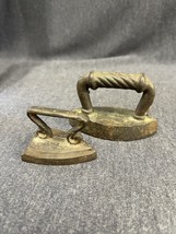 Pair Of Vintage Miniature Cast Clothes Iron | Paper Weight/Décor 2” And ... - $12.20