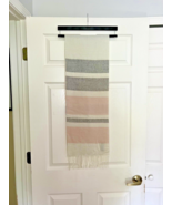 Cejon Scarf Made in Italy Soft Pastel Stripes One Size - $9.48 CAD