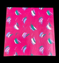 NEW VTG 80s Wrapping Paper Sheet All Occasion Gift Flat Wrap Pink Splash... - $269.74 MXN