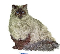 Amazing Custom Cat Portraits[Himalayan Cat] Embroidered Iron On/Sew Patc... - £10.07 GBP