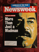 NEWSWEEK January 7 1991 Saddam Hussein Iraq Kuwait Programming VCRs - £6.89 GBP