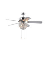 Warehouse of Tiffany 55 in. Faegan Matte Black Lighted Ceiling Fan with ... - $335.66 CAD
