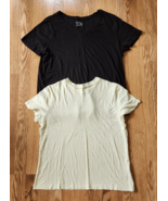2 Pullover Tops X-Large A New Day Time &amp; Tru Casual Tee Crew V Neck Pull... - $10.69