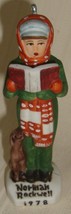 Norman Rockwell The Caroler by Dave Grossman 1978 Christmas Ornament, Vintage  - £7.74 GBP