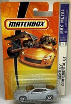 Matchbox 2007 ~ MBX Metal ~ Bentley Continental GT Silver #1 Diecast NEW - £7.03 GBP