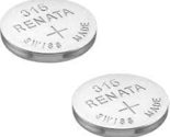 Renata 315 SR716SW Batteries - 1.55V Silver Oxide 315 Watch Battery (10 ... - £3.94 GBP+