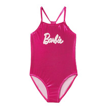 Zara Barbie Mattel Foil Metallic Print Pink Swimsuit Size XS 34 - £110.08 GBP