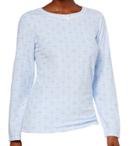 allbrand365 designer Womens Thermal Fleece Top Color Frosty Geo Size XL - £19.15 GBP