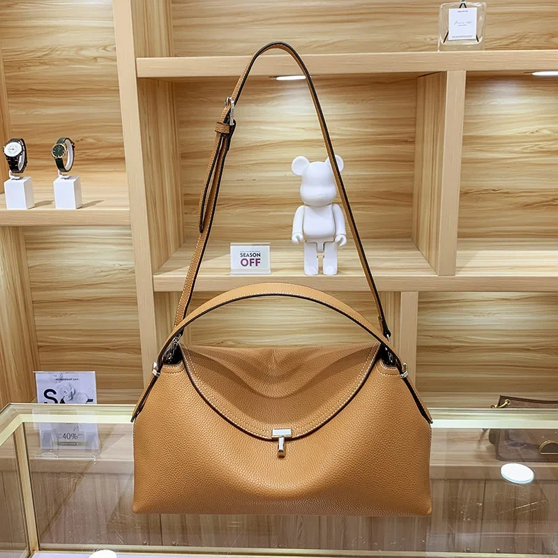 Luxury brand large capacity Messenger Bag Women&#39;s Shoulder Bag lychee pr... - $216.00