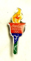Lapel Cap Hat Pin Coca Cola 2016 Olympics Rio de Janeiro Torch No Pkg - £2.25 GBP