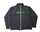 Wicked OZ Black Green Full Zip Light Weight Track Jacket Women&#39;s Size 2XL - £15.01 GBP