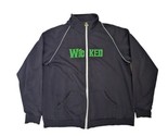 Wicked OZ Black Green Full Zip Light Weight Track Jacket Women&#39;s Size 2XL - $19.00