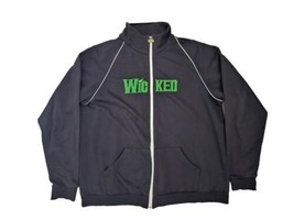 Wicked OZ Black Green Full Zip Light Weight Track Jacket Women&#39;s Size 2XL - $19.00