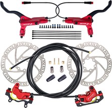 Coomeng Zoom H876E 4-Piston Electric Power-Off Hydraulic E-Bike Brake Set With - £124.66 GBP