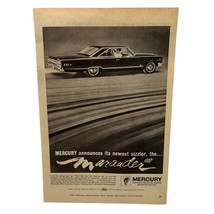 Ford Mercury Marauder Vintage  Print Ad 60s S-55 Auto V-8 Classic Car Ad - £13.52 GBP