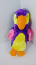 GEI Grayhound Lisa plush parrot vintage purple pink yellow orange w/ tag... - $14.84