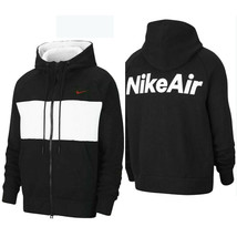 NIKE AIR NEW MEN&#39;S FULL ZIP JACKET FLEECE LINED HOODIE TRAINING M,L,XL R... - £51.11 GBP