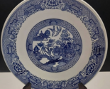 Blue Willow Willow Ware China Dinner Plate 10 inch Pagoda Cherry Blossom... - $15.00