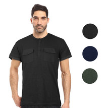 Seven Souls Men's Lightweight Slim Fit Casual Henley Fashion T-Shirt MT16176 - $15.74