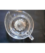 Vintage Clear Glass Citrus Reamer Juicer with Spout and Handle - £5.45 GBP
