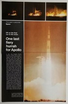 1972 Magazine Photo Article Apollo 17 Space Moon Launch Rocket - $15.28