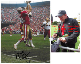 Brent Jones signed San Francisco 49ers football 8x10 photo Proof.COA.autographed - £58.25 GBP
