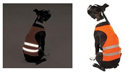 Orange Reflective Dog Safety Vest Camp, Hunt, Night Walks Bright! Visibility!(xS - £17.79 GBP