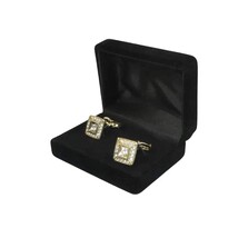 Men J.Valintin Cufflinks by Vitorofolo for French Cuff Shirt V39-63 Gold Diamond image 3
