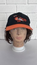 Vintage Baltimore Orioles Hat Snapback Black Orange Oriole Bird - £15.35 GBP