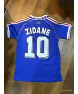 France 1998/99 Home Short Sleeve Shirt Name Set ZIDANE#10 - $33.25