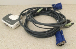 IOGEAR GCS632U 2-Port VGA USB Compact KVM Switch Box - £5.39 GBP