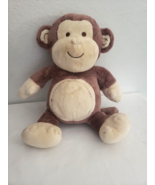 Koala Baby Monkey Plush Stuffed Animal Brown Cream Tummy Face Stitches - £38.92 GBP
