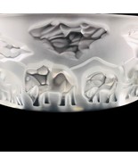 Baccarat Thomas Bastide Frosted Elephant Series Vase Made In France Glass Rare - $701.25
