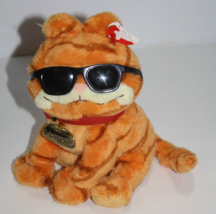 Ty Beanie Baby COOL CAT Garfield the Movie Soft Toy Plush Sunglasses Col... - $14.52