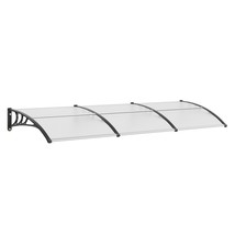 VEVOR Window Door Awning Canopy, 120" x 40" Door Canopy Exterior, UF50+ PC Sunsh - $147.99