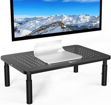 Wali Monitor Stand Riser, Adjustable Laptop Stand Riser Holder, And, Black. - £35.34 GBP