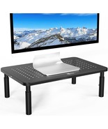 Wali Monitor Stand Riser, Adjustable Laptop Stand Riser Holder, And, Black. - £35.29 GBP