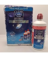 3 Bottles Clear Care Plus Solution with 1x Lens Case*12/2026*Clear, 12 F... - $23.78