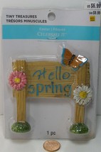 Tiny Treasures Celebrate It Easter Hello Spring Sign 502663   BZV - £6.38 GBP