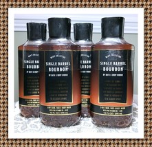 Bath &amp; Body Works Single Barrel Bourbon Men&#39;s 3-in-1 Hair Face Body Wash Gel x4 - $48.33