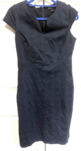 Banana Republic 6 Womens Black Cap Sleeve Lined Dress - $455.48 MXN