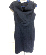 Banana Republic 6 Womens Black Cap Sleeve Lined Dress - $24.75