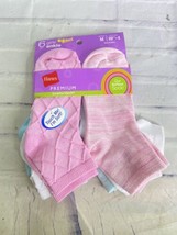 Hanes Girls Premium Comfort Soft Ankle EZ Sort Socks 6 Pairs Size M 10.5-4 NEW - £7.08 GBP