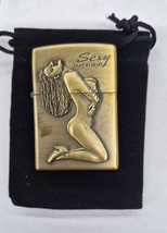 Sharp Brass Kantai Sexy Light My Heart Pinup Girl Lighter W/Raised Detail - $12.30