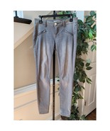 Cabi Skinny Jeans Women&#39;s Size 4 Gray Cotton Blend Zipper Stretch Lightw... - $38.88 CAD