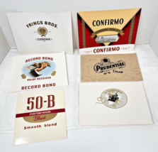 Lot of 6 Antique Cigar Box Tobacco Labels Round Up Record Bond Frings Bros - $14.36
