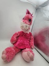 Build A Bear Hot Pink Fluffy Apatosaurus 18” Dinosaur Just A Little Shy.... - $24.55