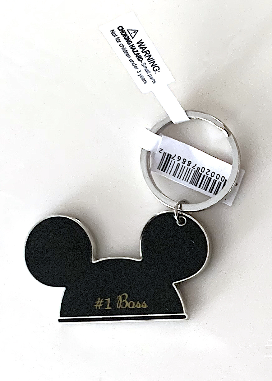Walt Disney World Mickey Mouse Ears #1 Boss Metal Keychain NEW - $17.90